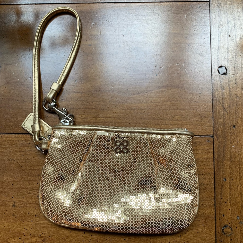 Coach Gold Sequined Wrislet